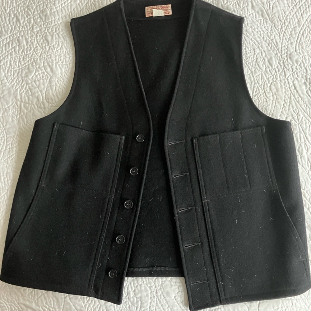 Filson Vintage Large Black Vest